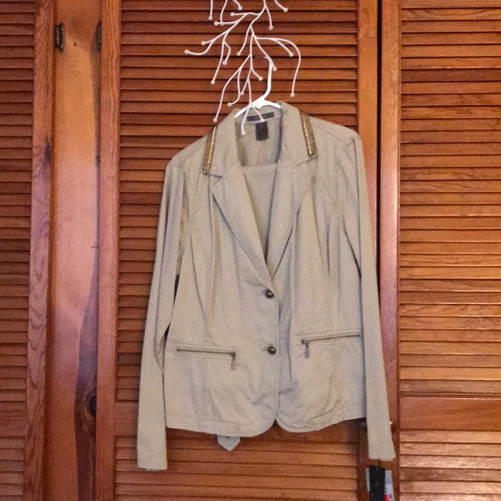 Khaki suit